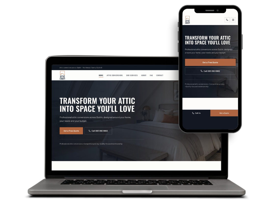 Attic Concept Attic Conversions website