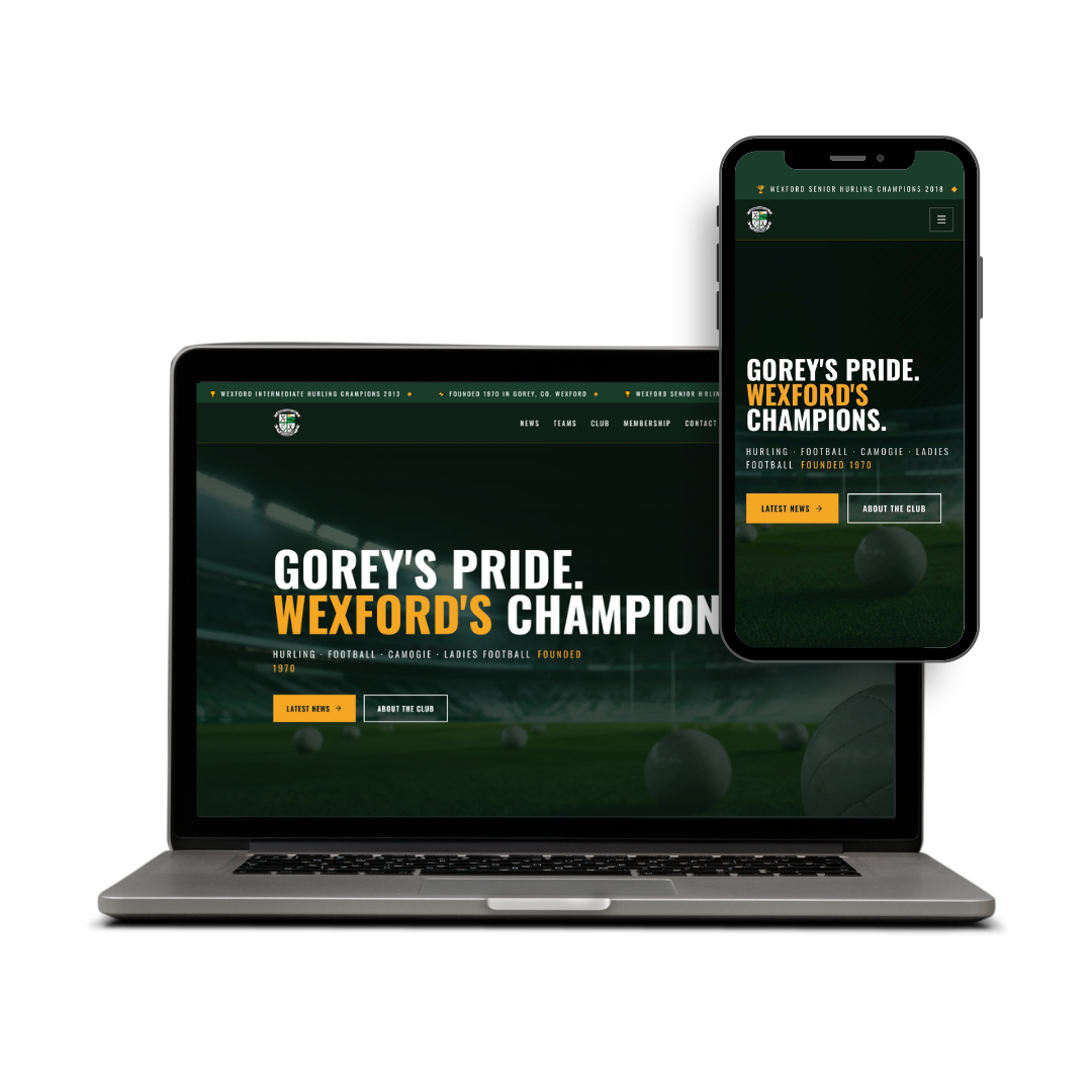Naomh Éanna GAA Sports Club website