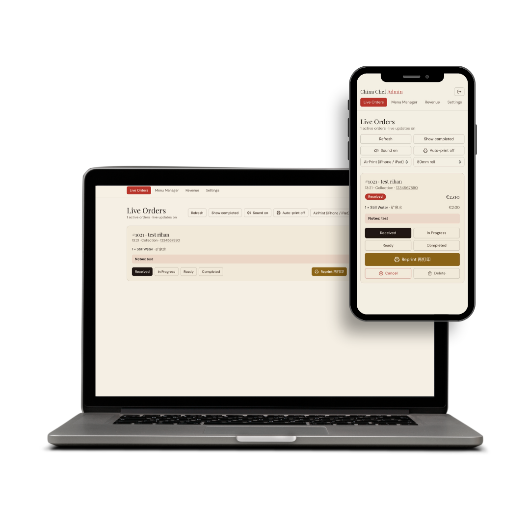 China Chef Restaurant website