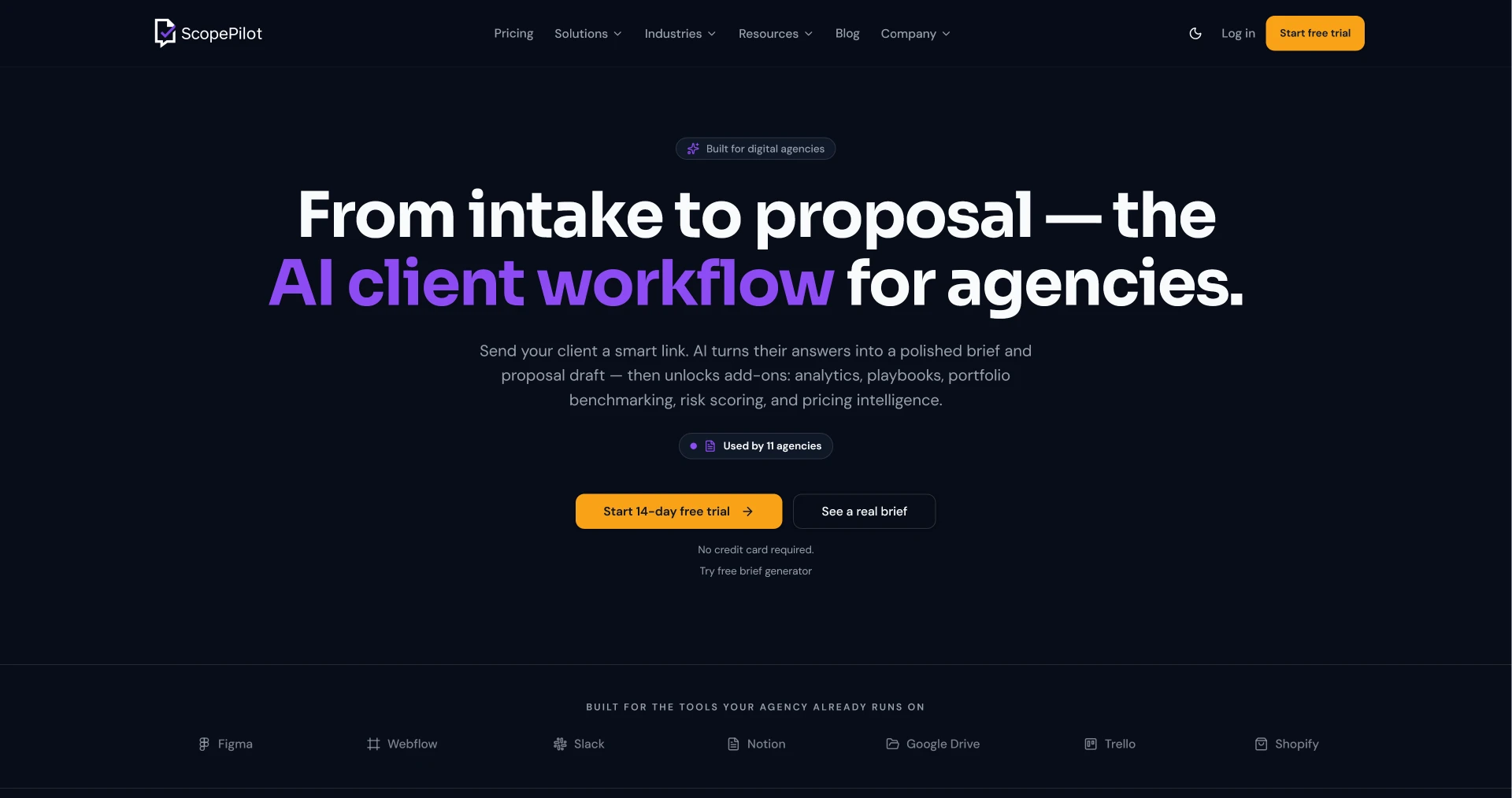 ScopePilot, Marketing site & product landing page