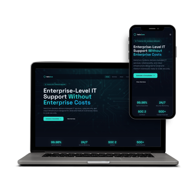 HelixCore Data & Infrastructure website