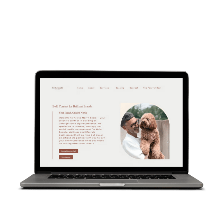 Twelve North Social Marketing Agency website